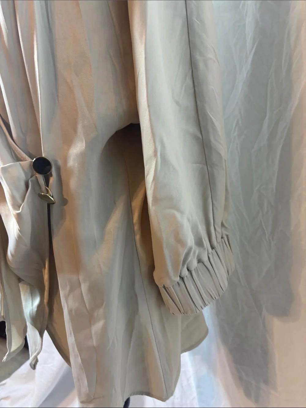 Zara Cream Tie-Neck Blouse
